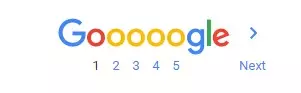 example of google pagination