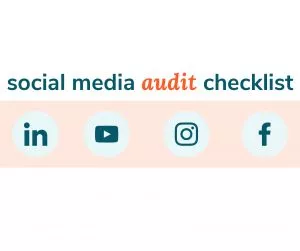 Graphic for social media audit checklist